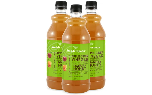 Wedderspoon Apple Cider Vinegar With Manuka Honey Triple Pack