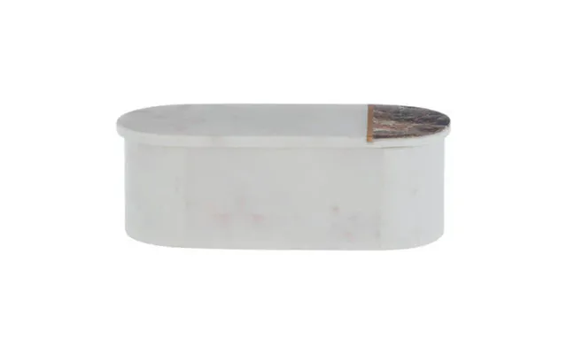 White Marble And Paua Shell Trinket Box Marella