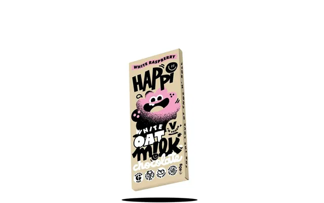 White Raspberry Happi Vegan Oat M Lk Chocolate Bar - 40g