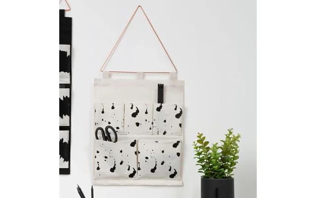 White Wall Hanging Pocket Organiser Verti