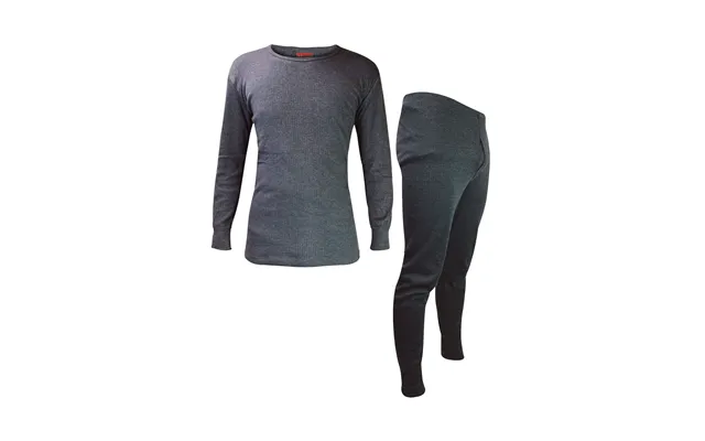 Winter Men's Thermal Underwear Set Top And Long Johns - M Charcoal