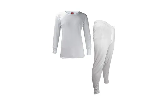 Winter Men's Thermal Underwear Set Top And Long Johns - White