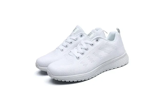 Women Casual Shoes Fashion Breathable Walking Mesh Flatshoessneakers White Female Footwear - A08white 37
