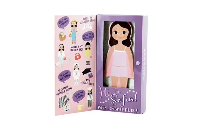 Wooden Magnetic Dress Up Doll - Sofia
