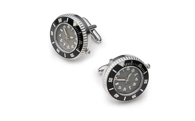 Working Watch Cufflinks In Silver And Grey