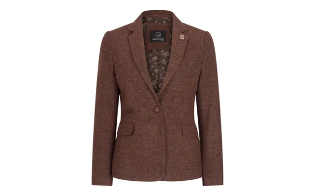 Ws-12 - Women's Tweed Suit Blazer Trousers Waistcoat Herringbone Wool Rust Brown