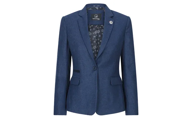Wsn02 - Women's Tweed Navy Blue Blazer Waistcoat & Trousers 1920s Suit