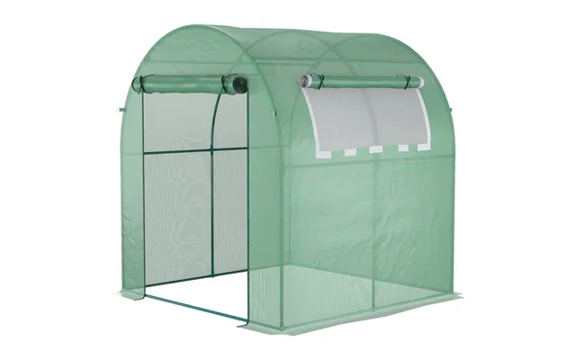 Year-round Polytunnel Greenhouse Extend Growing Season Steel Frame Roll-up Doors & Window Uv Protection 1 product image