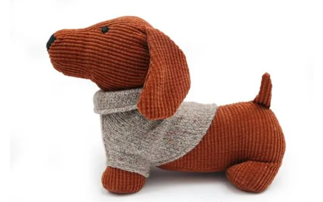 Yellow Dog With Jumper Doorstop
