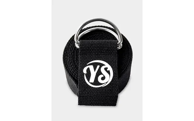 Yoga Studio Gots Organic Cotton D-ring 2.5m Yoga Belt Strap - Black