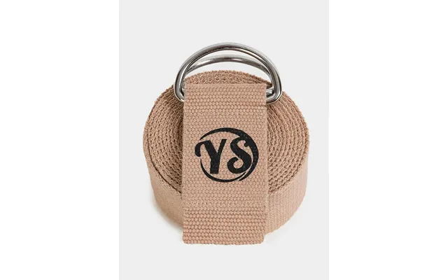 Yoga Studio Gots Organic Cotton D-ring 2.5m Yoga Belt Strap - Cappuccino