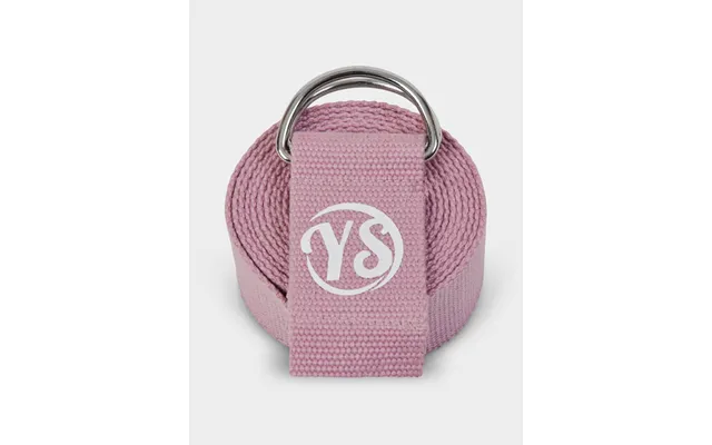 Yoga Studio Gots Organic Cotton D-ring 2.5m Yoga Belt Strap - Dusty Pink