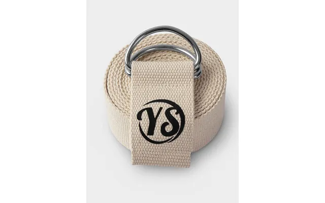Yoga Studio Gots Organic Cotton D-ring 2.5m Yoga Belt Strap - Ecru