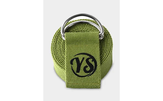 Yoga Studio Gots Organic Cotton D-ring 2.5m Yoga Belt Strap - Green