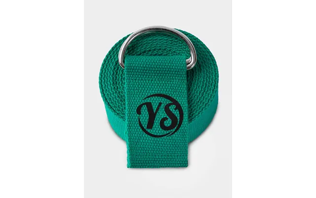 Yoga Studio Gots Organic Cotton D-ring 2.5m Yoga Belt Strap - Jade Green