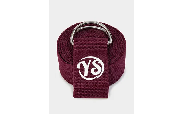 Yoga Studio Gots Organic Cotton D-ring 2.5m Yoga Belt Strap - Raspberry