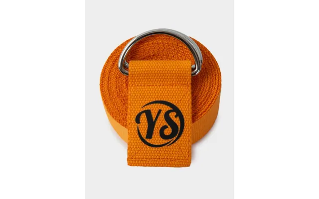 Yoga Studio Gots Organic Cotton D-ring 2.5m Yoga Belt Strap - Saffron