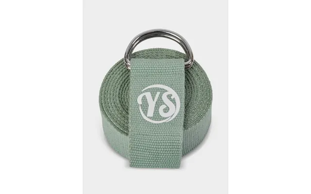 Yoga Studio Gots Organic Cotton D-ring 2.5m Yoga Belt Strap - Sage Green
