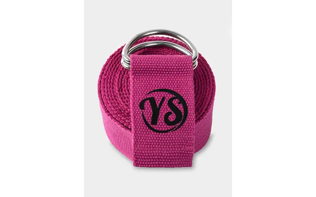 Yoga Studio Gots Organic Cotton D-ring 2.5m Yoga Belt Strap - Violet Magenta