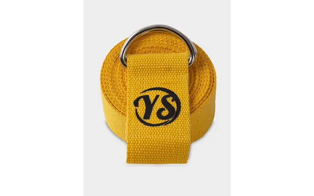 Yoga Studio Gots Organic Cotton D-ring 2.5m Yoga Belt Strap - Yellow