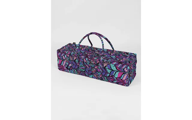 Yoga Studio Gots Organic Cotton Equipment Kit Bag - Purple Feathers product image