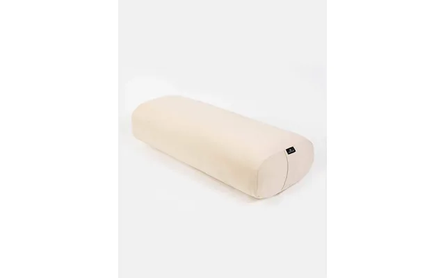 Yoga Studio Rectangular Lightweight Meditation Bolster Cushion - Ecru