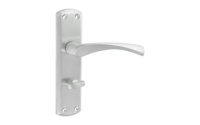 Zeta Bathroom Thumb Turn Door Handle Satin Chrome - 175 × 45