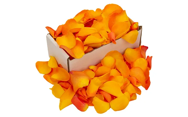 1 Box Of Orange Rose Petals