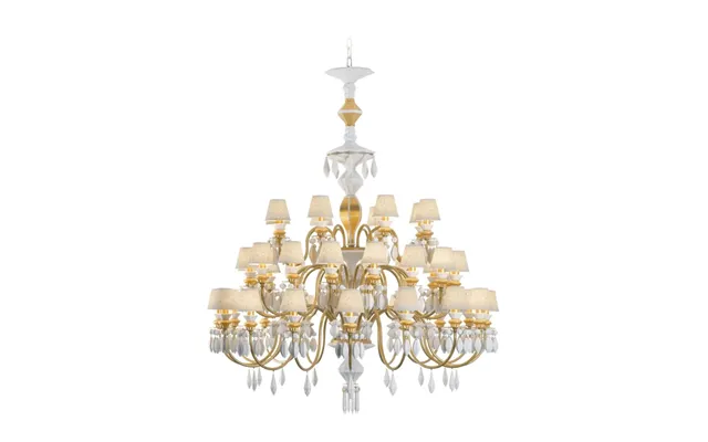Lladro Belle De Nuit Chandelier 40 Lights - Gold Ce Uk product image