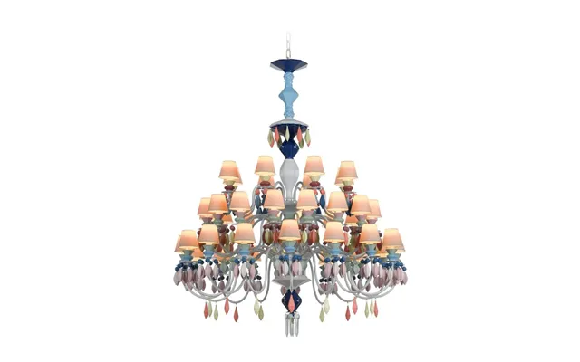 Lladro Belle De Nuit Chandelier 40 Lights - Multicolour Ce Uk product image