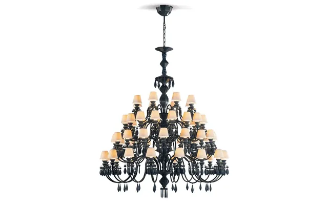 Lladro Belle De Nuit Chandelier 56 Lights - Absolute Black Ce Uk product image