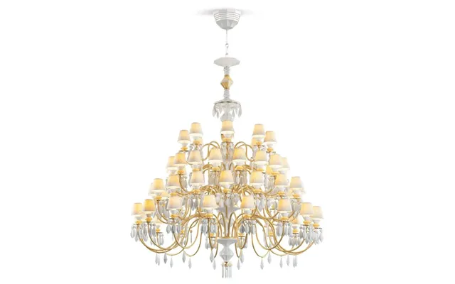 Lladro Belle De Nuit Chandelier 56 Lights - Gold Ce Uk product image