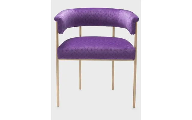Philipp Plein Dining Chair Monogram Purple