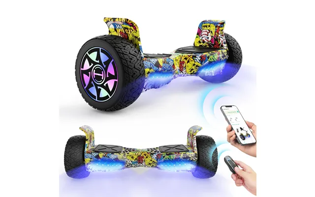 8.5 H8max Off Road Hoverboard With Bluetooth Music And Led Lights - Self Balancing System