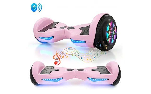 H1 Self Balancing Hoverboard With Bluetooth Music And Led Lights - H1 Pink Upgraded Version Hoveboard