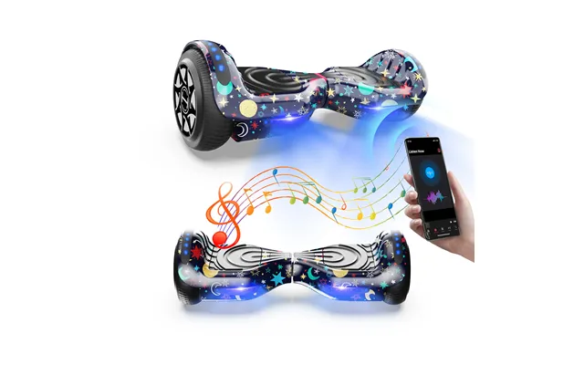 H1 Self Balancing Hoverboard With Bluetooth Music And Led Lights - Multiple Colors product image