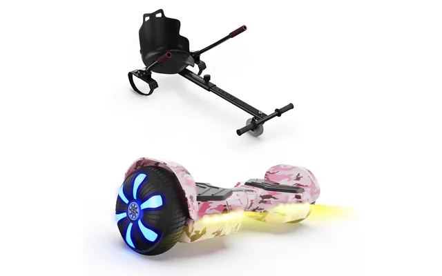 Ihoverboard H2 Pink Bluetooth Hoverboard 6.5 - H2 Pink With K3 Go Kart