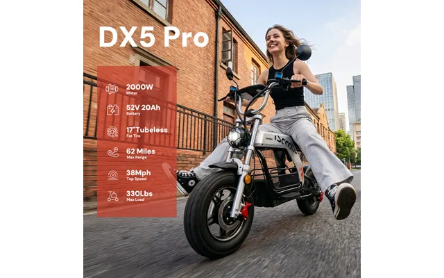 Iscooter Dx5 Dx5pro Electric Scooter With Seat & Large Basket - Moped Style product image