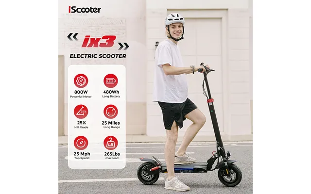 Iscooter I10plus Ix3 800w Electric Scooter - Ix3 Off-road E-scooter