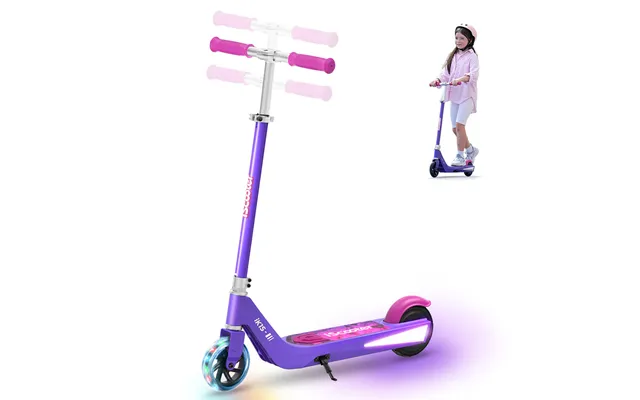 Iscooter Ik1s Electric Scooter For Kids With Colorful Flashing Wheels - Purple product image