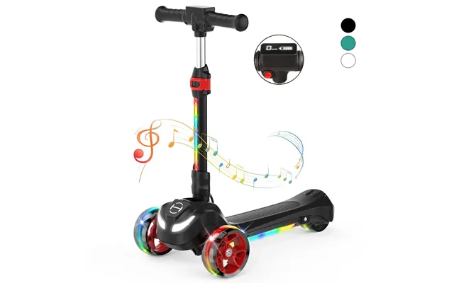 Iscooter Ik3pro Electric Scooter For Kids With Colorful Lights & Height Adjustable - B2 Black 3-wheels