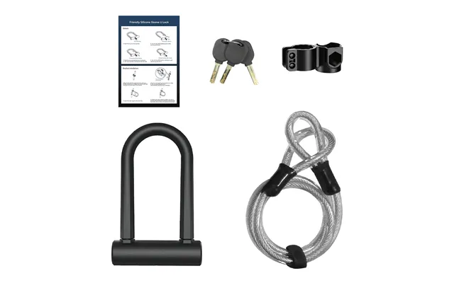 Silicone Sleeve U Lock For Electric Scooters Or Bikes