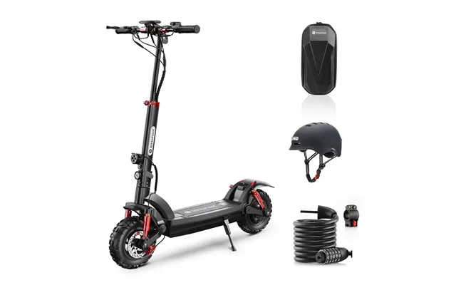 Isinwheel Gt2 Electric Scooter For Adults With Cable Lock And Helmet - Gt2 Scooter With A Free Cable Lock And Led Helmet
