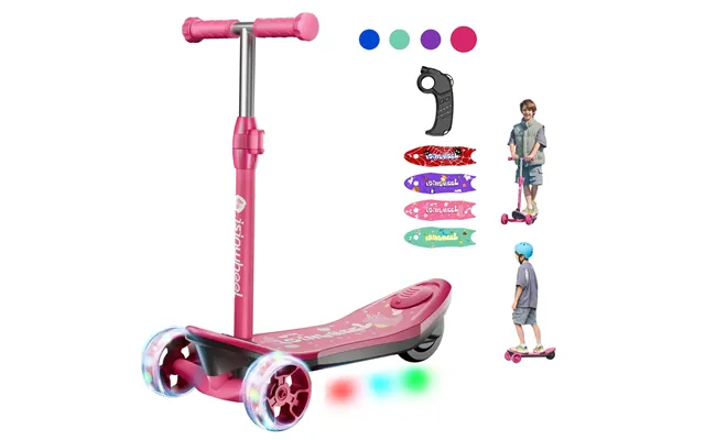 Isinwheel Kids Electric Scooter - Minispider Pink Unicorn -remote Control