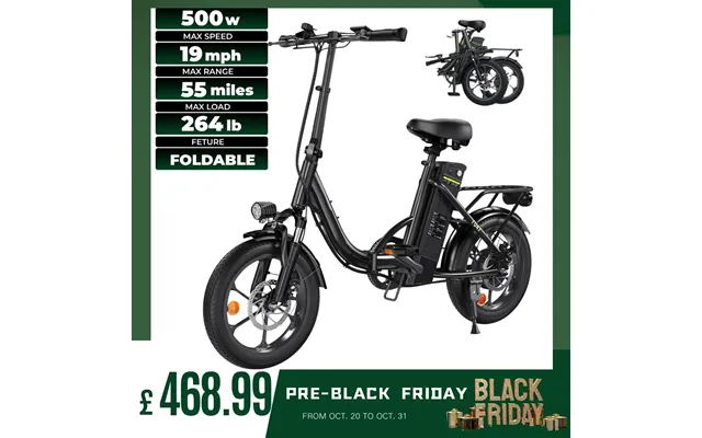 Isinwheel U1 Commuter Electric Bicycle - U4 Black