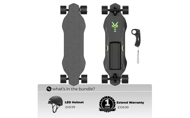 Isinwheel V6 Electric Skateboard With Remote Control - Skateboard Helmet Set product image