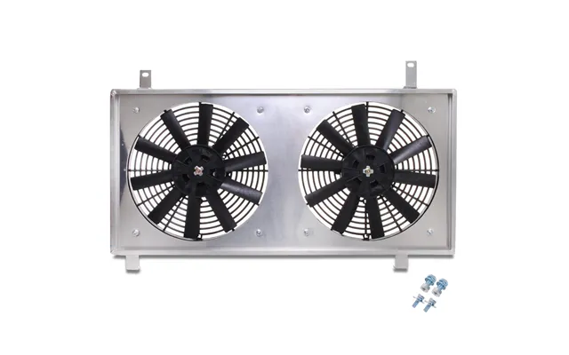 Universal Aluminium Radiator 11 Straight Blade Fan Shroud Kit