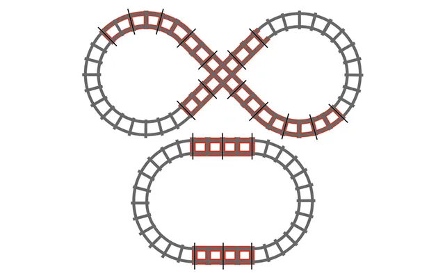 Peg Perego Santa Fe Train Track Figure Of 8 product image