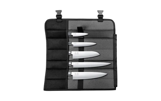 Kai Shun Wasabi Black 5 Piece Set With Knife Bag Includes Kai 6710p - Kai 6715u