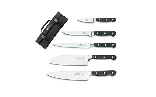 Lion Sabatier Pluton 5 Piece Knife Set With Roll